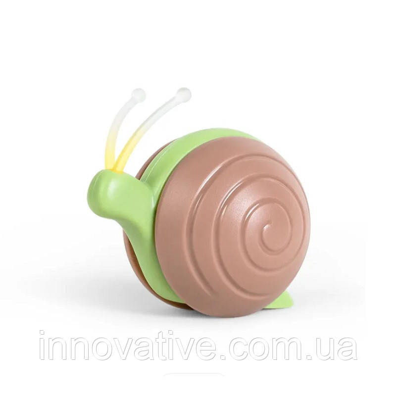 Інтерактивна іграшка для котів Cheerble Wicked Snail CWJ02 (Коричневий), фото 1