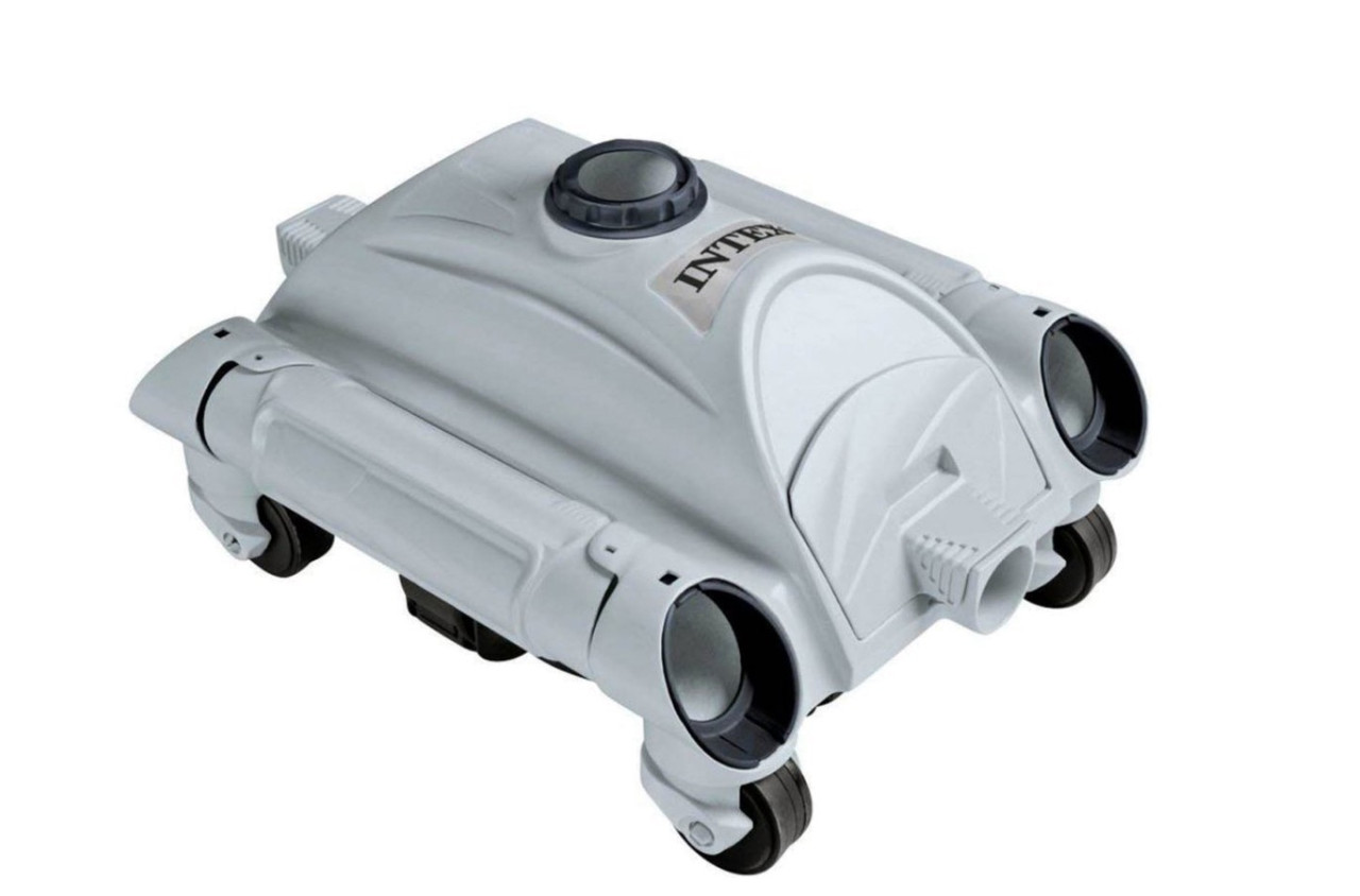 Підводний робот-пилосос для басейнів Intex вакуумний для очищення дна потужність 6 028 л/год Сірий (IP-166649)