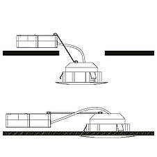 Вбудований світильник LED Module 3000К пластик сатиновий нікель 3 шт 8.4х4 см, фото 3