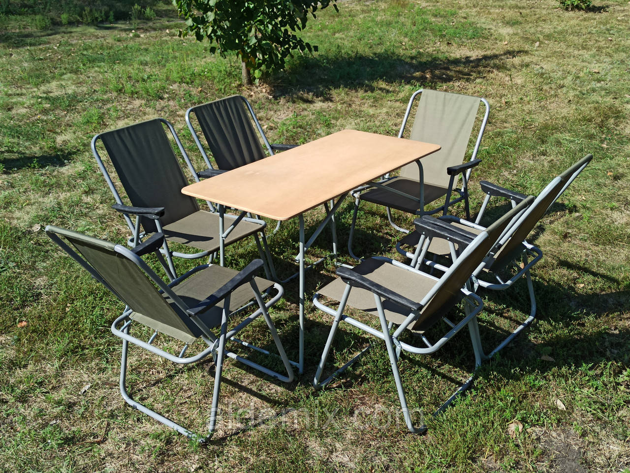 Мебель для пикника и отдыха купить недорого складной стол и стулья для природы "Комфорт ФМ+6з" кресла для сада