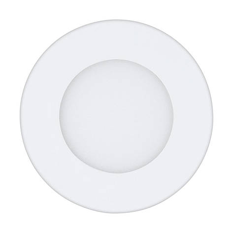 Точковий врізний світильник LED 2.7Вт 4000K литий метал пластмаса білий 8.5 см, фото 1