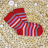 Термошкарпетки дитячі GROEDO 14094 (розмір 31-34, червоний у смужку)