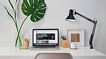 Офісна настільна лампа металева Е27 на підставці та струбцині чорна 73 см, фото 5
