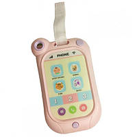 Інтерактивний телефон для дітей Metr+ G-A081 P Рожевий (G-A081Pink-RT)