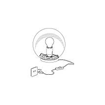 Настільна лампа плафон шар з опалового скла на 1 лампу Е27 20х20 см, фото 5