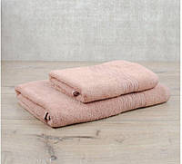 Полотенце махровое банное Аиша MAJESTIC 70*140 Пудрово-розовое