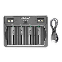 Універсальний зарядний пристрій LiitoKala Lii-D4 для Ni-Cd/Ni-Mh/Li-Ion/Крона (4+2 канали, 12V/2A, LED)