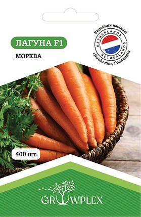 Насіння Моркви Лагуна F1 0,5г (Nunhems) ТМ GROWPLEX, фото 1