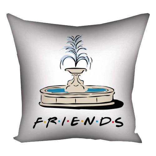 Подушка габардинова з принтом Friends 40x40 см (4P_DR003)