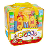 Конструктор для детей 3-5 лет в сумке Keedo 88103-22 C Dubie Building Blocks на 72 детали (88103-22-RT)