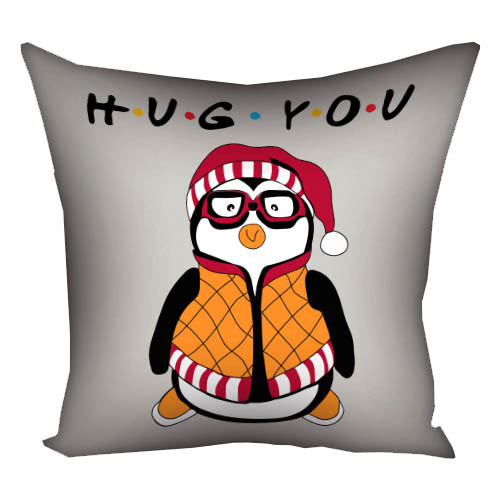 Подушка габардинова з принтом Hug you 40x40 см (4P_DR008)