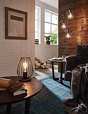 Настільна лампа Е27 сталь чорна 16х23 см, фото 2