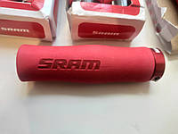 Грипсы SRAM Ergo Locking Foam анатомические. Жесткий каркас Червоні гріпси - Червоні замки