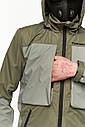 Вітровка чоловіча модель SM-2405, хакі від бренду ТУР розмір: S, M, L, XL, XXL, фото 7