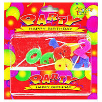 Свічки для торта "Цифри в блискітках"