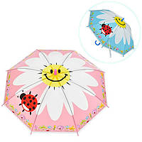Детский зонтик для девочки Bambi MK 4804 P Божья коровка, диаметр 77 см, Розовый (MK 4804 Pink-RT)