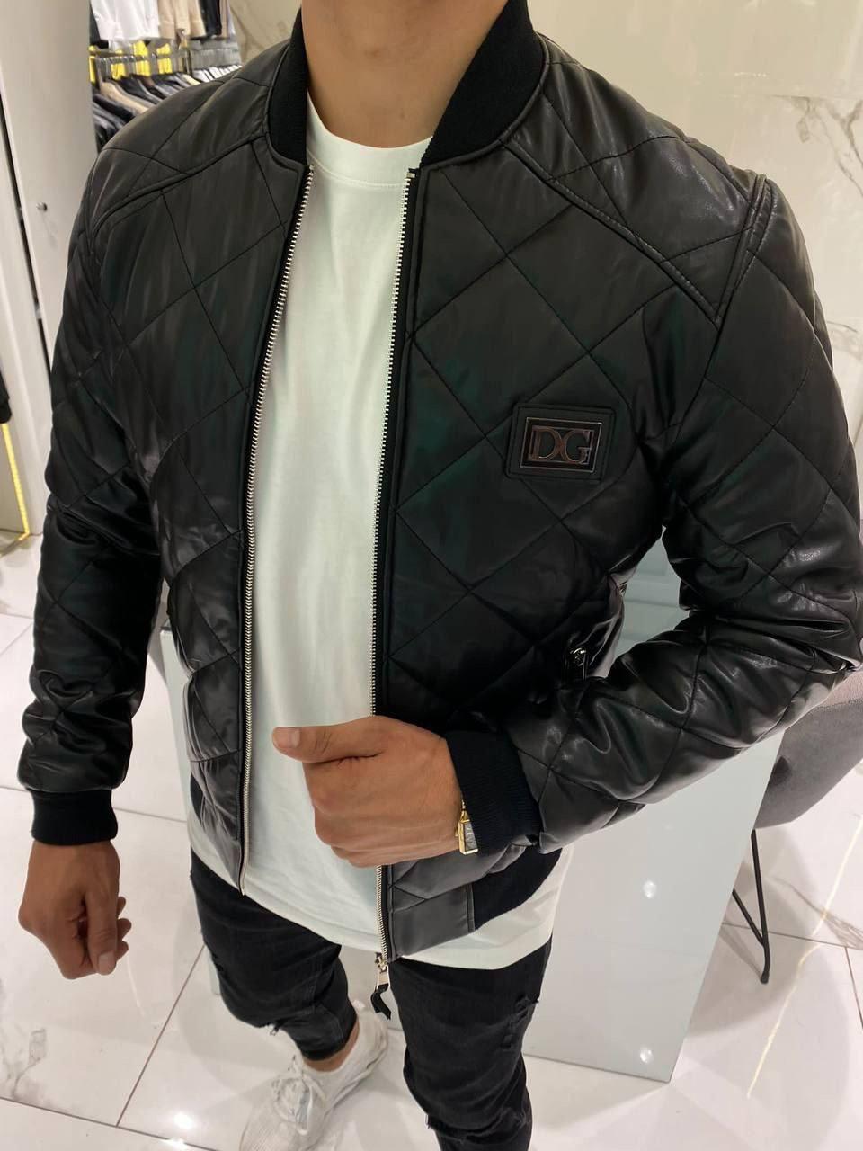Чоловіча куртка вітровка Dolce&Gabbana CK7582 чорна S