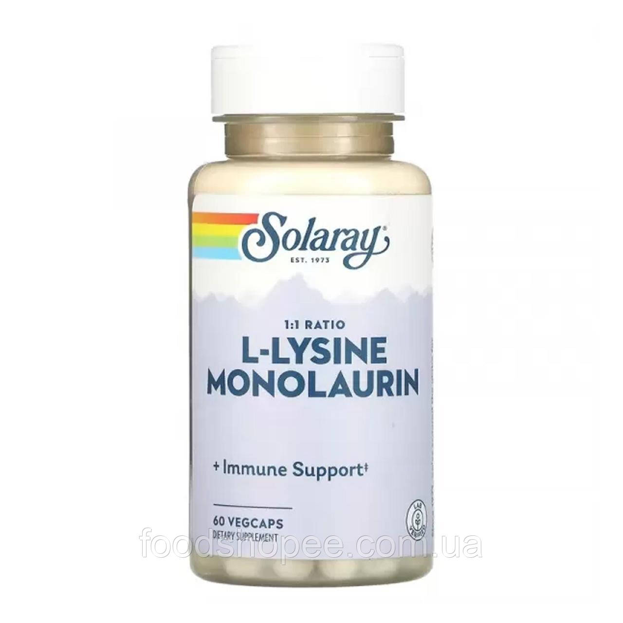 L-лізин Монолаурин (L-Lysine Monolaurin) 60 капсул SOR-35281