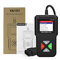 YA101 OBDII/EOBD считыватель кодов OBD2 сканер проверка батареи двигателя тестер полная функция OBD ав, Европа