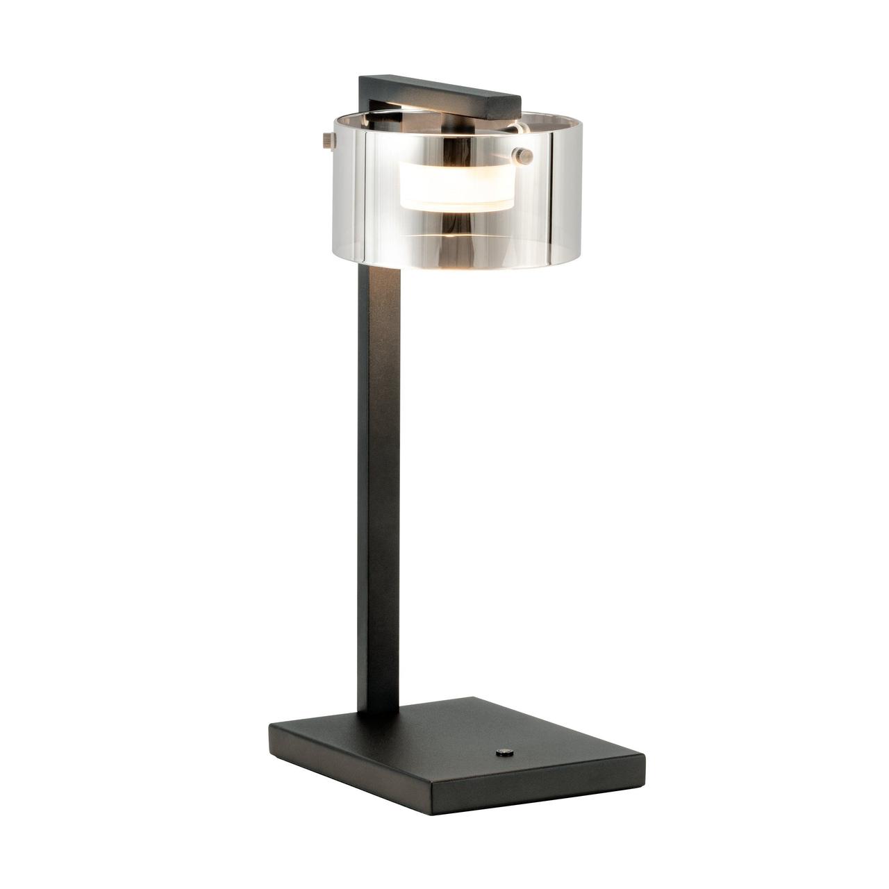 Настільна лампа LED 7.2Вт 3000K сталь скло з напиленням чорний 15х20х42 см