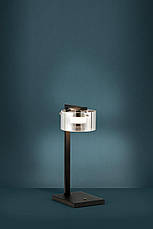 Настільна лампа LED 7.2Вт 3000K сталь скло з напиленням чорний 15х20х42 см, фото 2