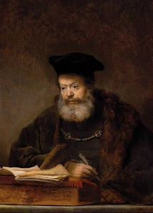 Листівка Rembrandt — The Scholar at the Lectern