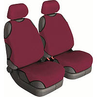 Авточехлы майки для передних сидений Beltex COTTON Бордовые (BX11410)