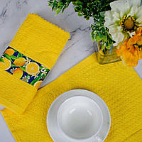 Полотенце кухонное махровое Аиша 30*60 Желтое