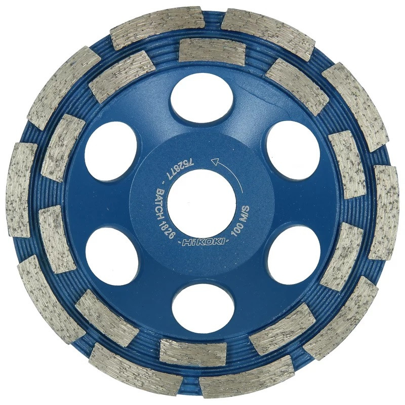Чашка шліфувальна алмазна 125х22х5 мм бетон граніт ⭐️⭐️⭐️ Hitachi / Hikoki  752877
