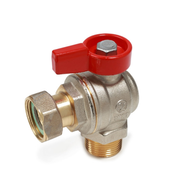 Кран кульовий з накидною гайкою кутовий Giacomini R780PX013 G1/2х1/2 внутрішня-зовнішня різьба, фото 1