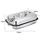 Каністра горизонтальна з нержавіючої сталі 3л, Merlion ML201 + гнучка лійка / Каністра для бензину, фото 10