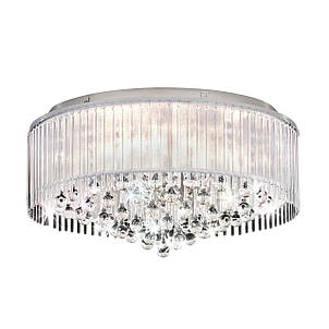 Люстра під стелю EGLO металева прозора на 8 ламп по 3 Вт G9 59х32 см, фото 1