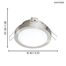 Точковий світильник LED Module 3000К сталь/пластик сатиновий нікель 8.2х3.5 см, фото 3