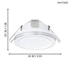 Точковий світильник LED Module 3000К білий сталь/пластик 8.2х3.5 см, фото 3
