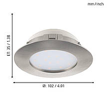 Точковий світильник LED Module 3000К пластик сатиновий нікель 10.2х3.5 см, фото 4