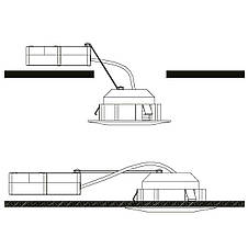 Світлодіодний точковий світильник пластиковий хром 8.4х4 см, фото 2
