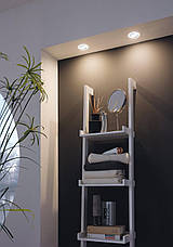 Вбудований точковий LED світильник 3х4.9Вт 3000К пластик білий 8.4х4 см, фото 2