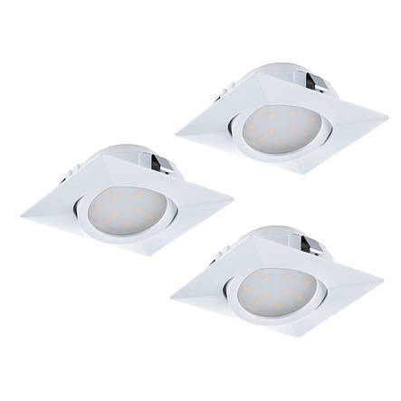 Вбудований світильник LED Module 3000К пластик білий 3 шт 8.4х4 см, фото 1