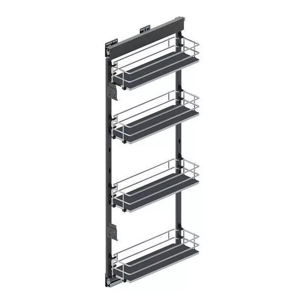 Карго - 20 MAXIMA EVO MIDI II кріплення бокове ліве метал/мдф хром/графіт, фото 1