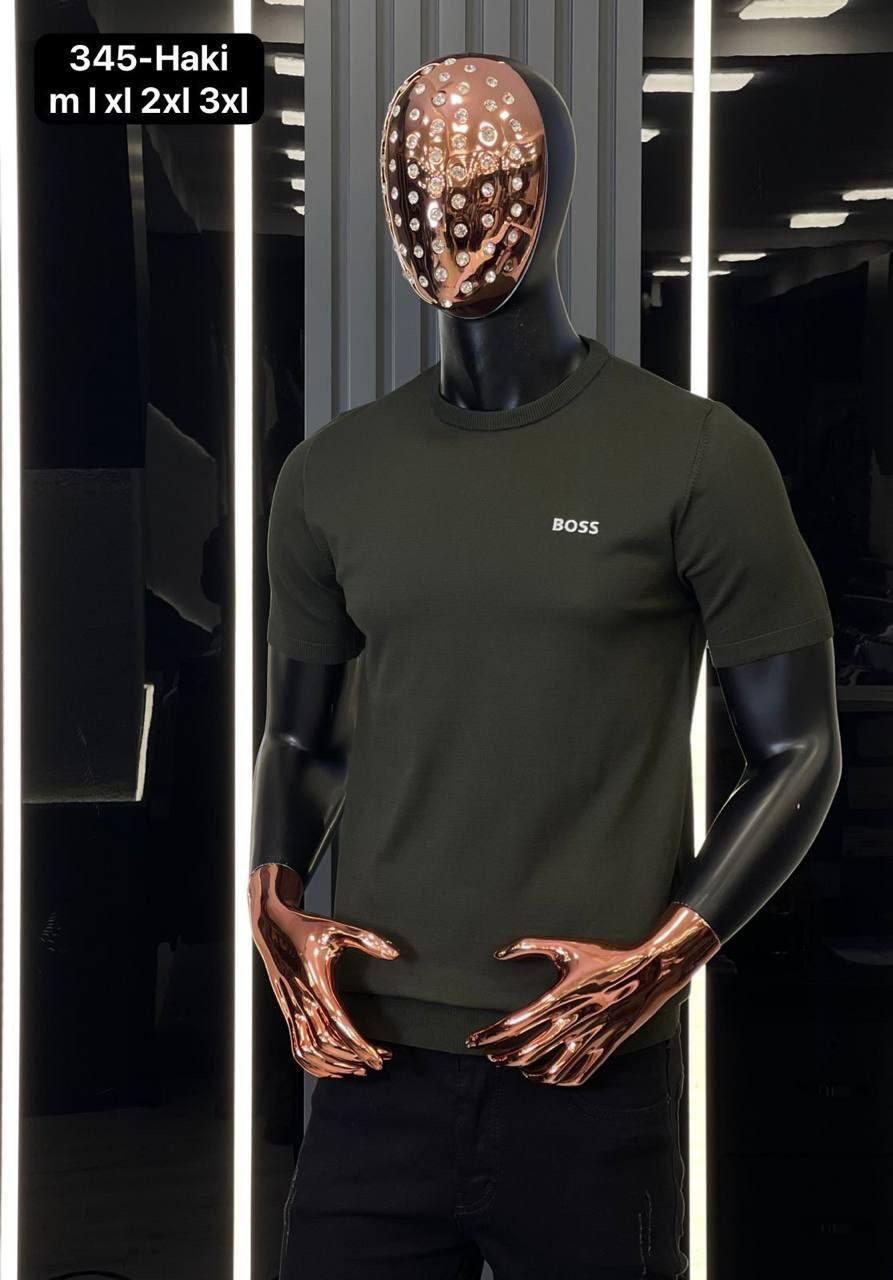 Чоловіча футболка HUGO Boss CK7577 хакі