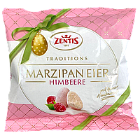 Марципани яйця зі смаком малини Зентіс Zentis eier himbeere 125g 36шт/ящ (Код: 00-00016049)