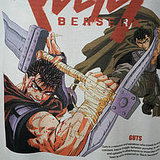 Футболка з принтом Berserk | Ґатс і Банда Сокола S Білий, фото 5