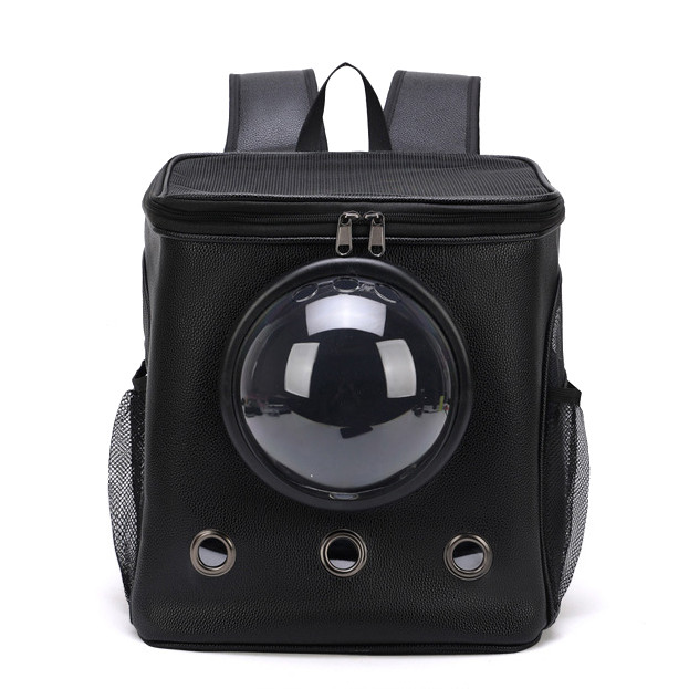 Рюкзак для перенесення тварин з ілюмінатором CosmoPet CP-04 для котів та собак Black
