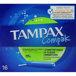 Тампони Tampax Compak Super, 16 шт.