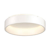 Светодиодный потолочный светильник белый металлический с пластиковым плафоном 59.5х13.5 см