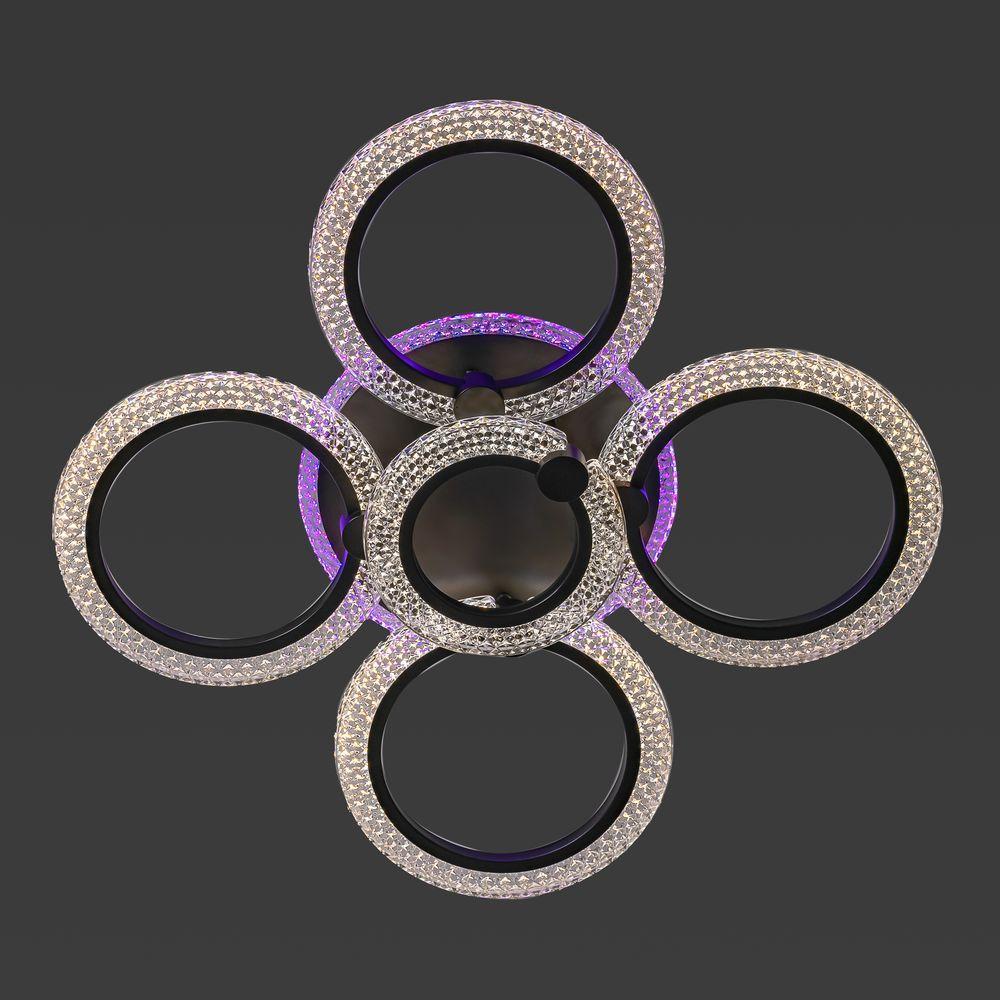 Стельова світлодіодна люстра кільця з пультом дистанційного керування