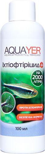 Химия для аквариума Ліки для риб від манки Aquayer Іхтіофтирицид для риб AQUAYER