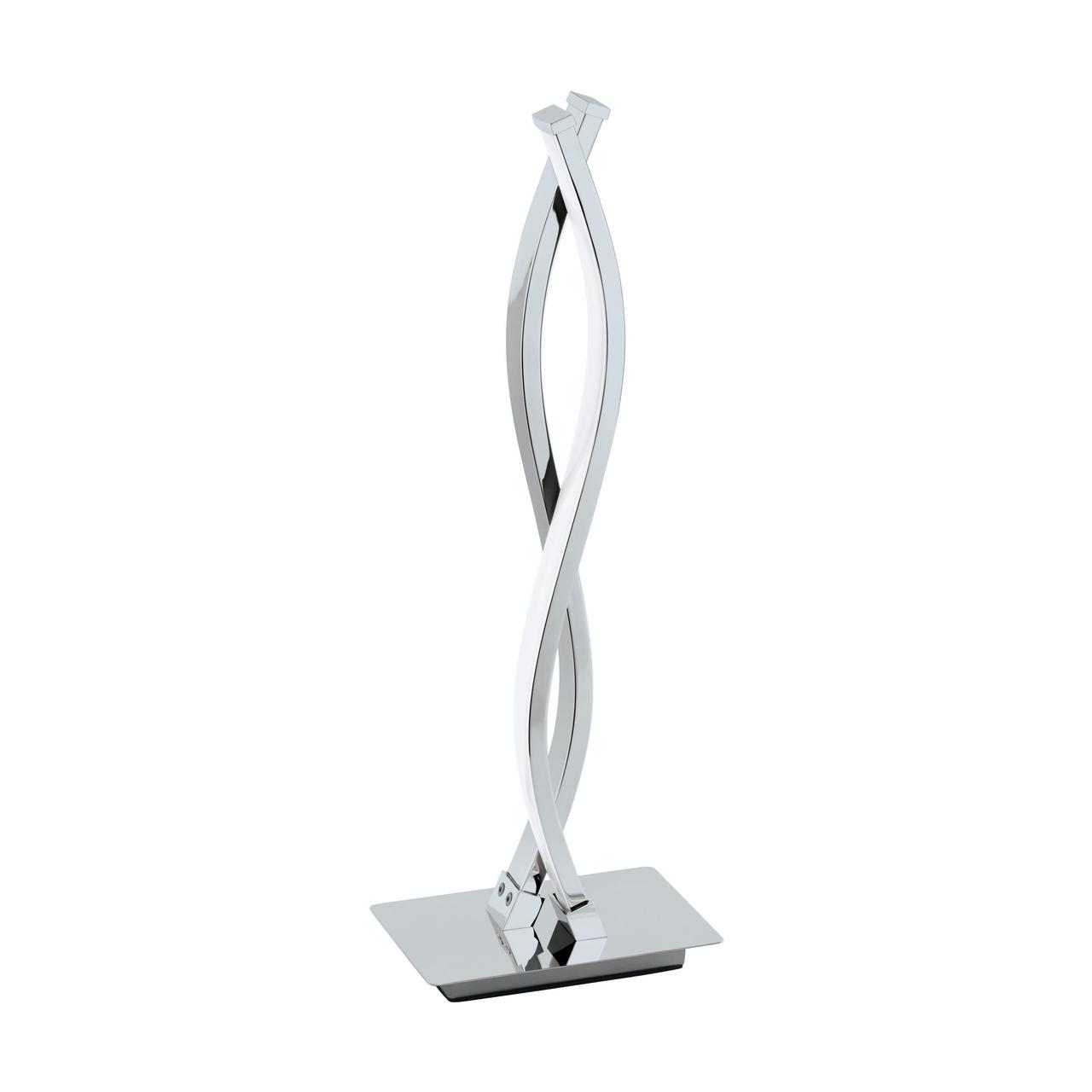 Світлодіодна настільна лампа металева хром 46х10х16 см