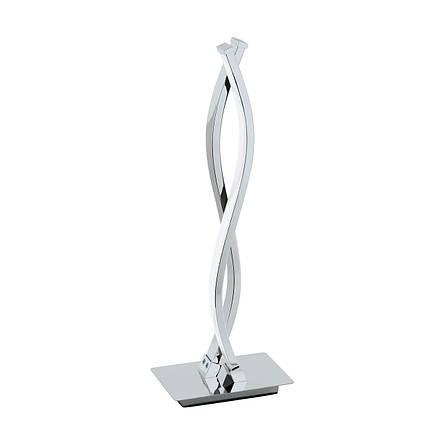 Світлодіодна настільна лампа металева хром 46х10х16 см, фото 1