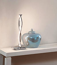 Світлодіодна настільна лампа металева хром 46х10х16 см, фото 4